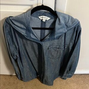 DAVI & DANI Hooded Denim Jacket